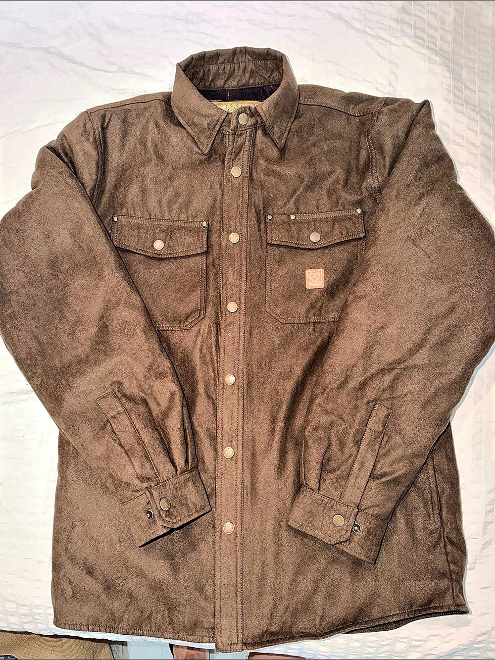 DIXXON Casper Shirt Jacket Brown Size Medium